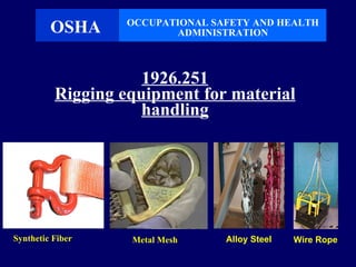 Subpart R Hoisting Subpart H - Material Handling | PPS