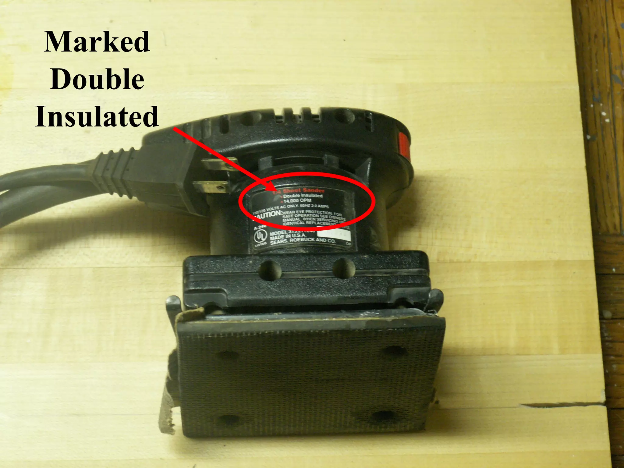 Marked
 Double
Insulated




            23
 