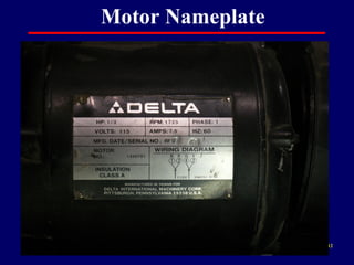 Motor Nameplate




                  12
 