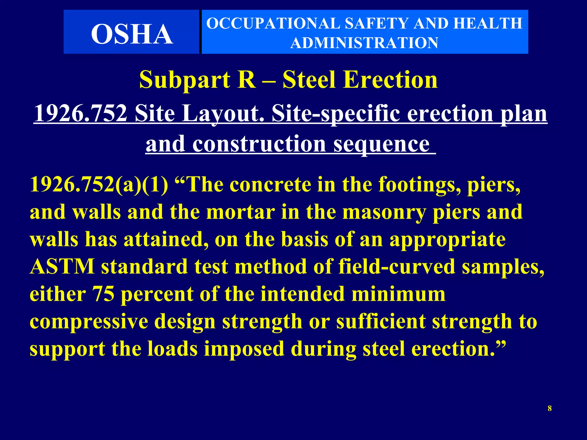 Subpart R Hoisting Subpart R - Steel Erection | PPS