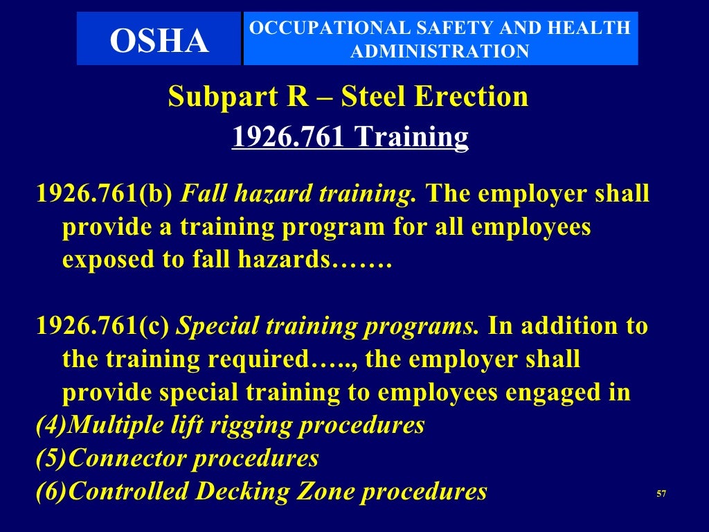 Subpart R Steel Erection