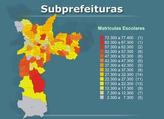 Matrículas Escolares 72.300 a  77.400 (1) 62.300 a  67.300 (1) 57.300 a  62.300 (2) 52.300 a  57.300 (8) 47.300 a  52.300 (6) 42.300 a  47.300 (6) 37.300 a  42.300 (5) 32.300 a  37.300 (8) 27.300 a  32.300 (14) 22.300 a  27.300 (11) 17.300 a  22.300 (13) 12.300 a  17.300 (9) 7.300 a  12.300 (7) 2.300 a  7.300 (5) 