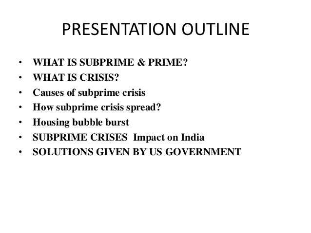a brief analysis of subprime crisis Financial crisis, recession, mortages - financial crisis of 2008 analysis. a brief analysis of subprime crisis Financial crisis, recession, mortages - financial crisis of 2008 analysis.