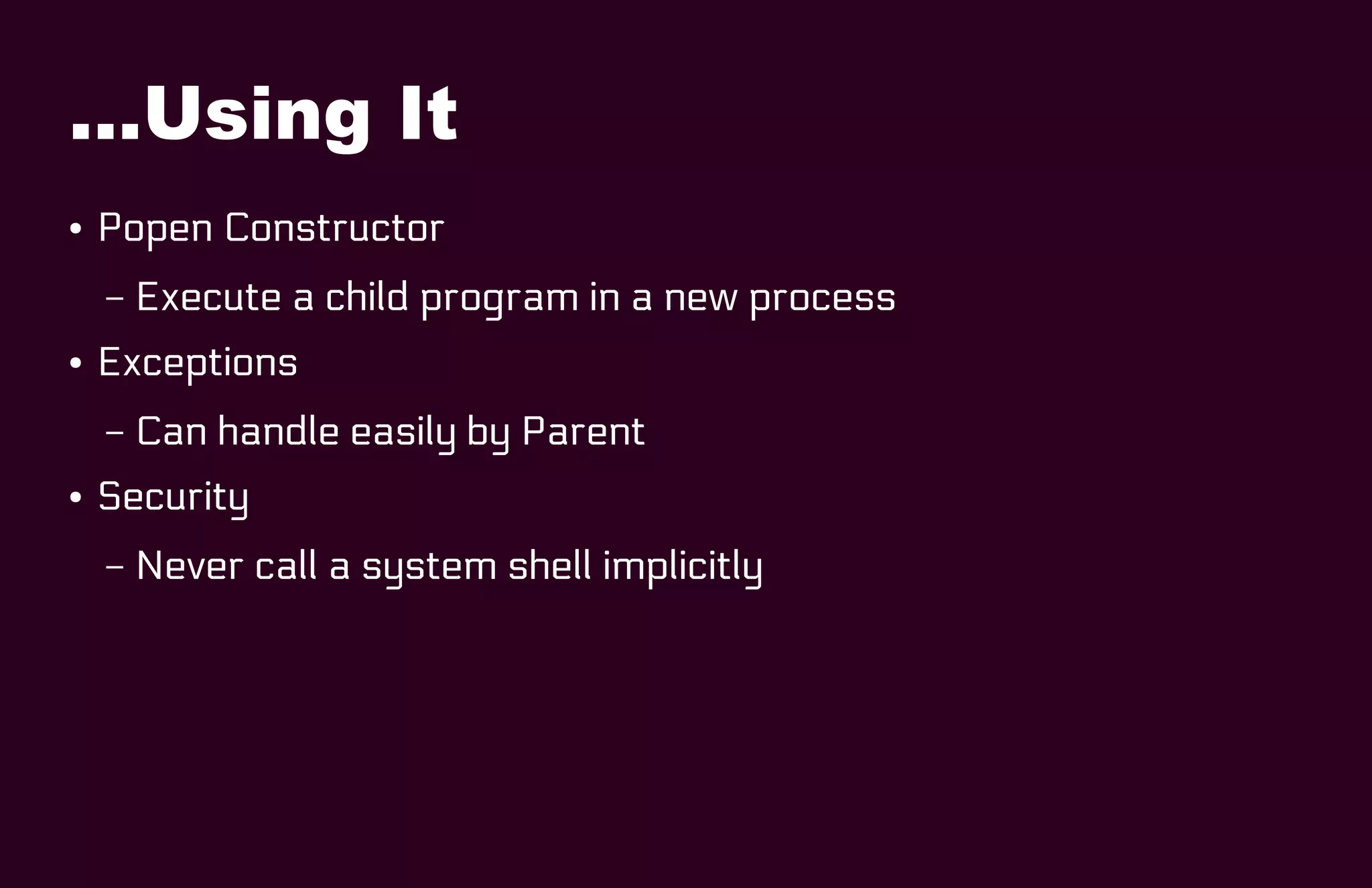 Python Subprocess | PPT