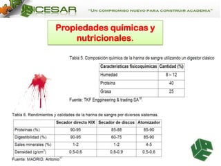 Propiedades químicas y
nutricionales.

 