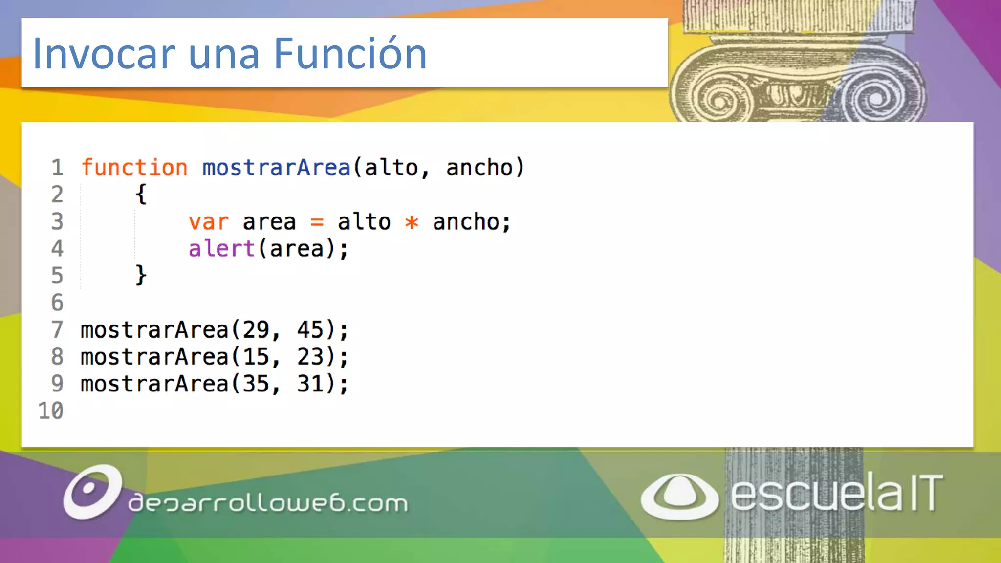 Invocar una Función