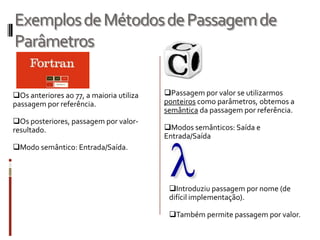 Variáveis não-locais.	