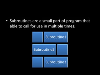 Microprocessor Week 8: Subroutine | PPTX | Programming Languages ...