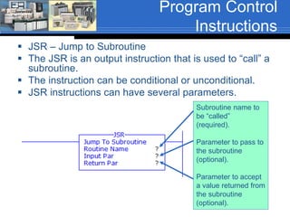 Sub Routine Programming Subroutines rev01 fa16 | PPTX