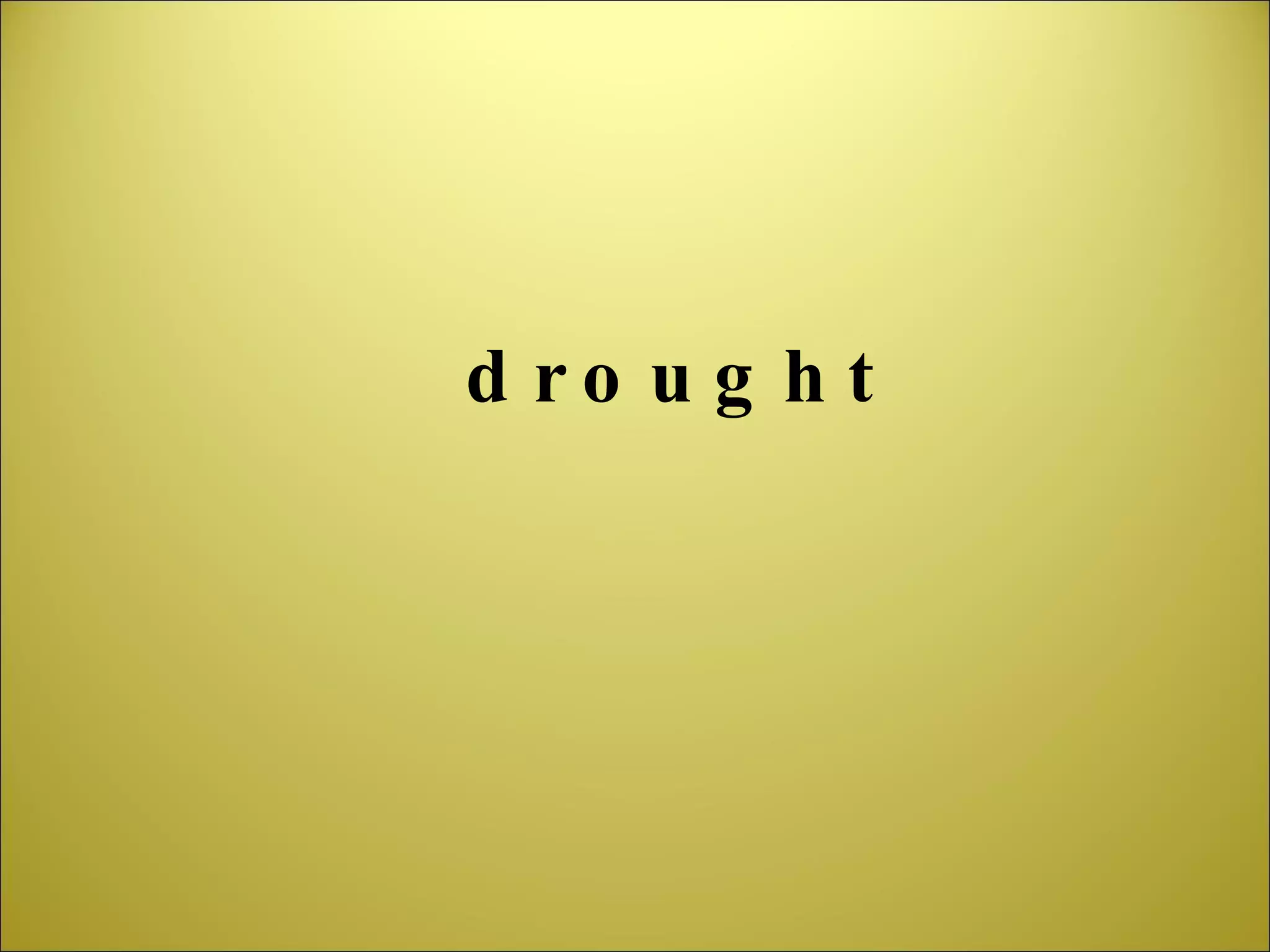 drought 