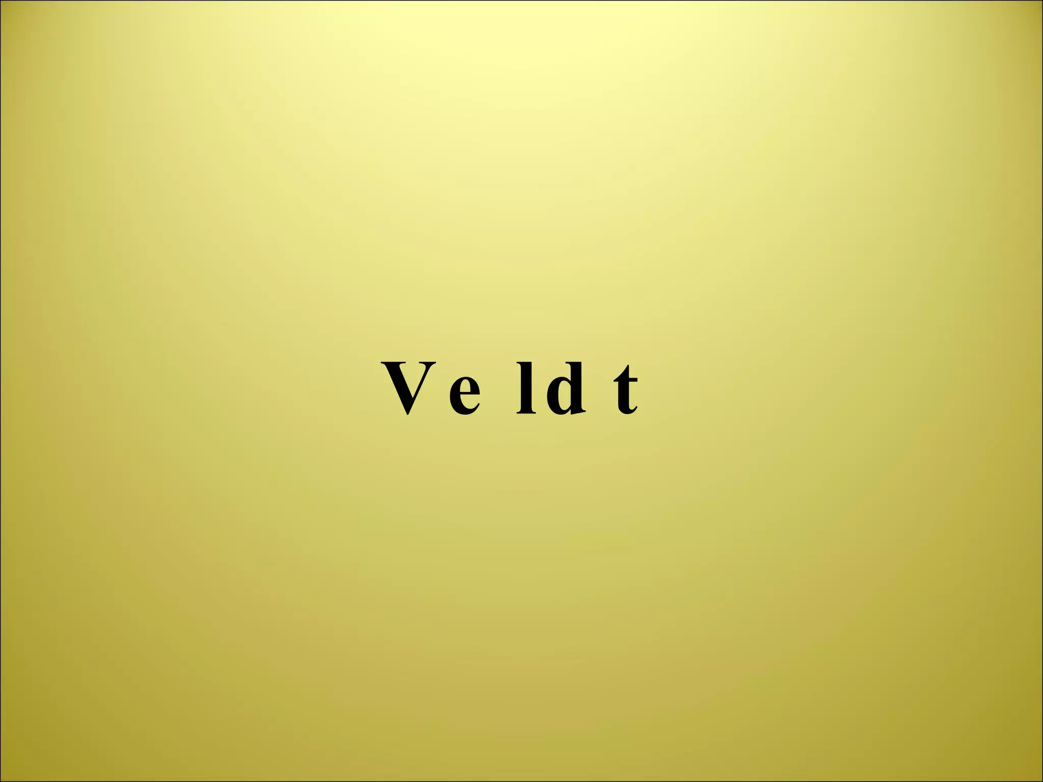 Veldt 
