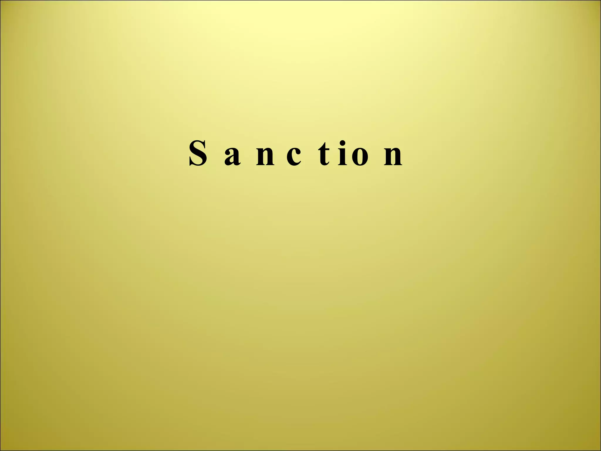 Sanction 