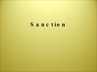 Sanction 