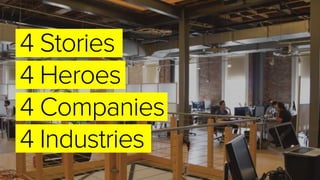 4 Stories
4 Heroes
4 Companies
4 Industries
 