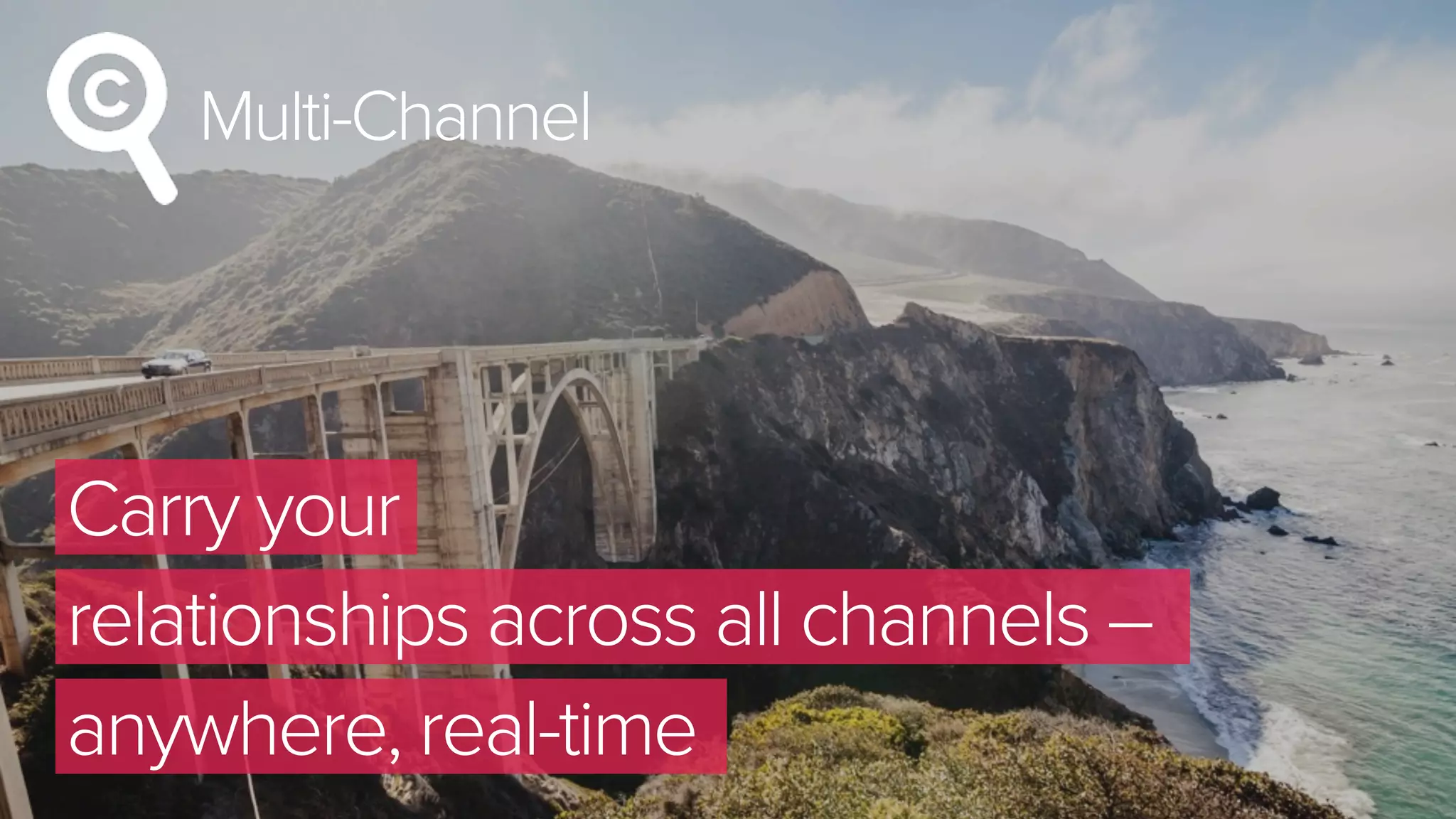 Multi-Channel
Carry your
relationships across all channels –
anywhere, real-time
 