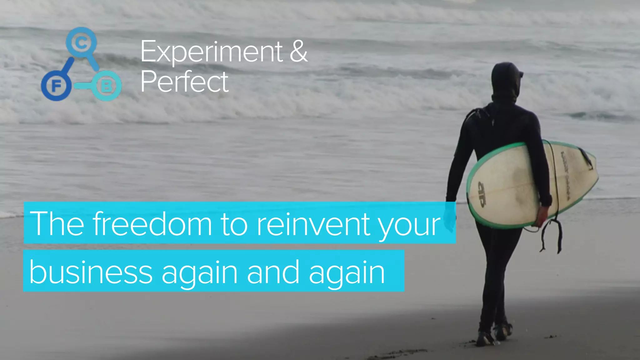 Experiment &
Perfect
business again and again
The freedom to reinvent your
 