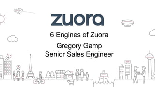 6 Engines of Zuora
Gregory Gamp
Senior Sales Engineer
 