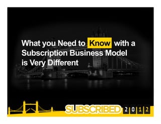Subscribed UK: CEO's Keynote