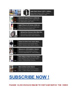 SUBSCRIBE NOW !
PLEASE CLICK ON EACH IMAGE TO VISIT AND WATCH THE VIDEO
 