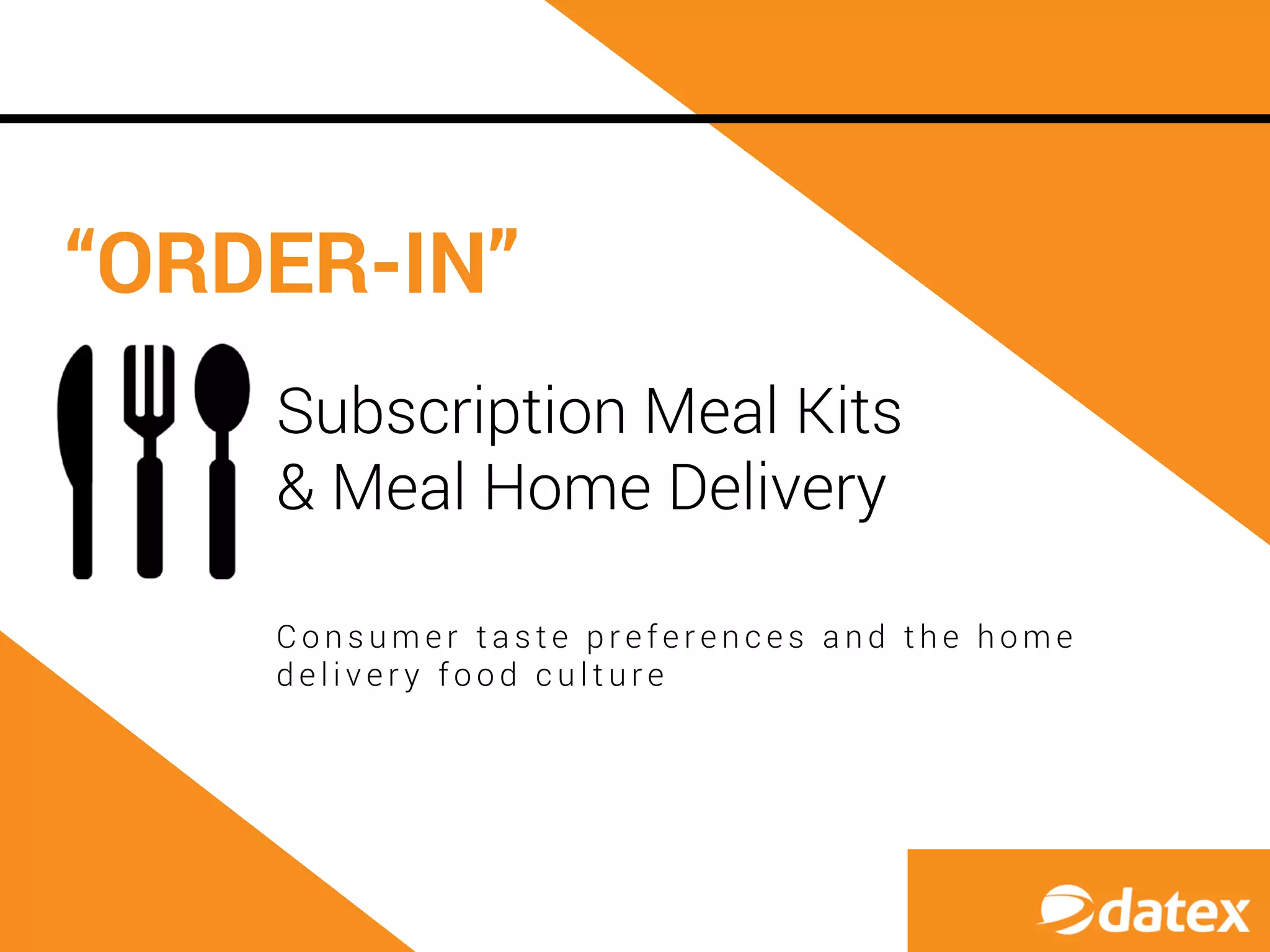 Subscription Delivery Subscription Meal Kits and Meal Home Delivery | PDF
