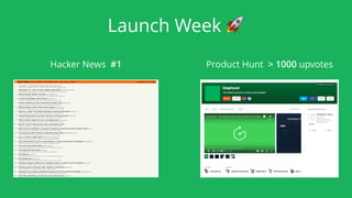 Launch Week 🚀
Product Hunt > 1000 upvotesHacker News #1
 