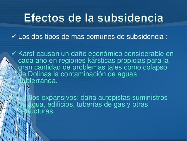 Subsidencia