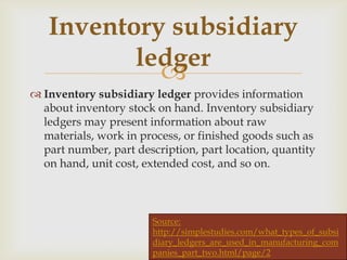 Subsidiary ledger | PPT