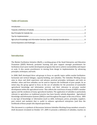 Facilitation itself (i.e. temporary external intervention by non-market actor)