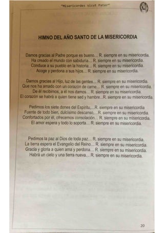 Subsidio Diocesano del año de la Misericordia