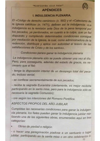 Subsidio Diocesano del año de la Misericordia