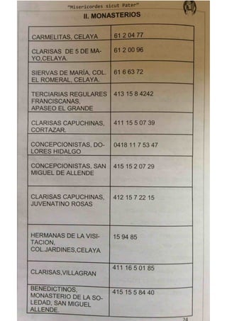 Subsidio Diocesano del año de la Misericordia