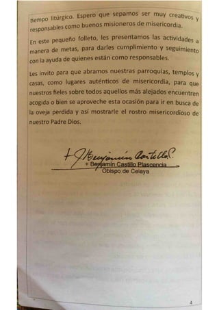 Subsidio Diocesano del año de la Misericordia