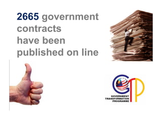 2665 government
contracts
have been
published on line
 