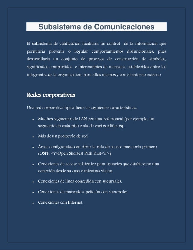 Que es un subsistema electrónica