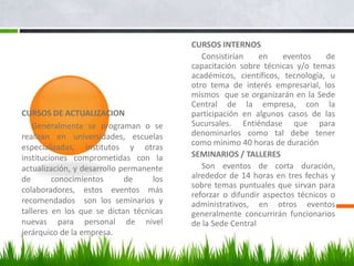  A quienes van dirigidos los Planes de Capacitación     A todos los trabajadores que desempeñan una actividad en la organización, ya sea por reciente ingreso, ascenso o  reubicación.