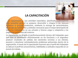 Planes de  Carreras             Se trata del diseño de un plan de acción para determinados trabajadores de la empresa que abarcaría: promoción de puestos, formación progresiva y otras acciones  diseñadas a medio y largo plazo. Gracias a esto, la organización podría contar en el futuro según sus necesidades de desarrollo estratégico, con el personal  adecuado para puesto de responsabilidad. En esta área  se conjugan dos objetivos dar un futuro profesional a algunos trabajadores y proveer a la empresa de profesionales altamente calificados a medio plazo