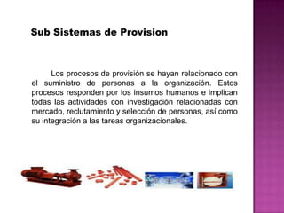 Sub sistemas de Provision | PPTX