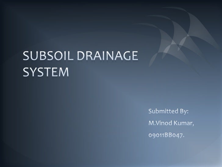 subsoil drainage system 1 728