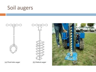 Soil augers
 