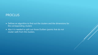 Subspace clustring | PPTX