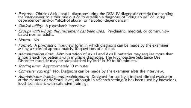 The Diagnostic and Statistical Manual of Mental Disorders Criteria for Substance Abuse
