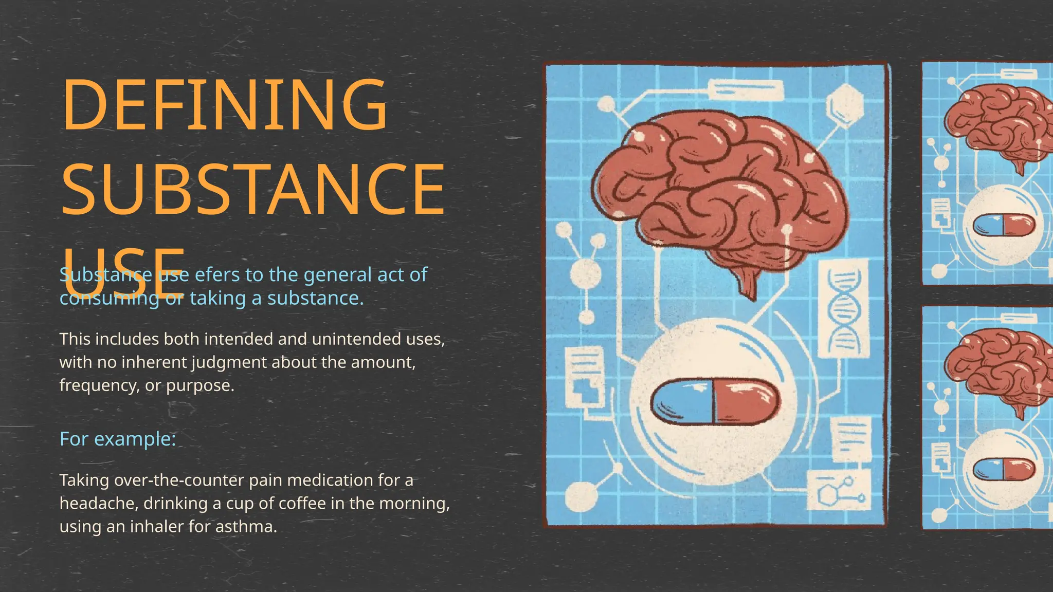 Substance Abuse Awareness Educational Presentation In Yellow And Black