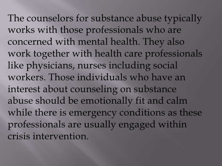 Substance Abuse Counselor Certification