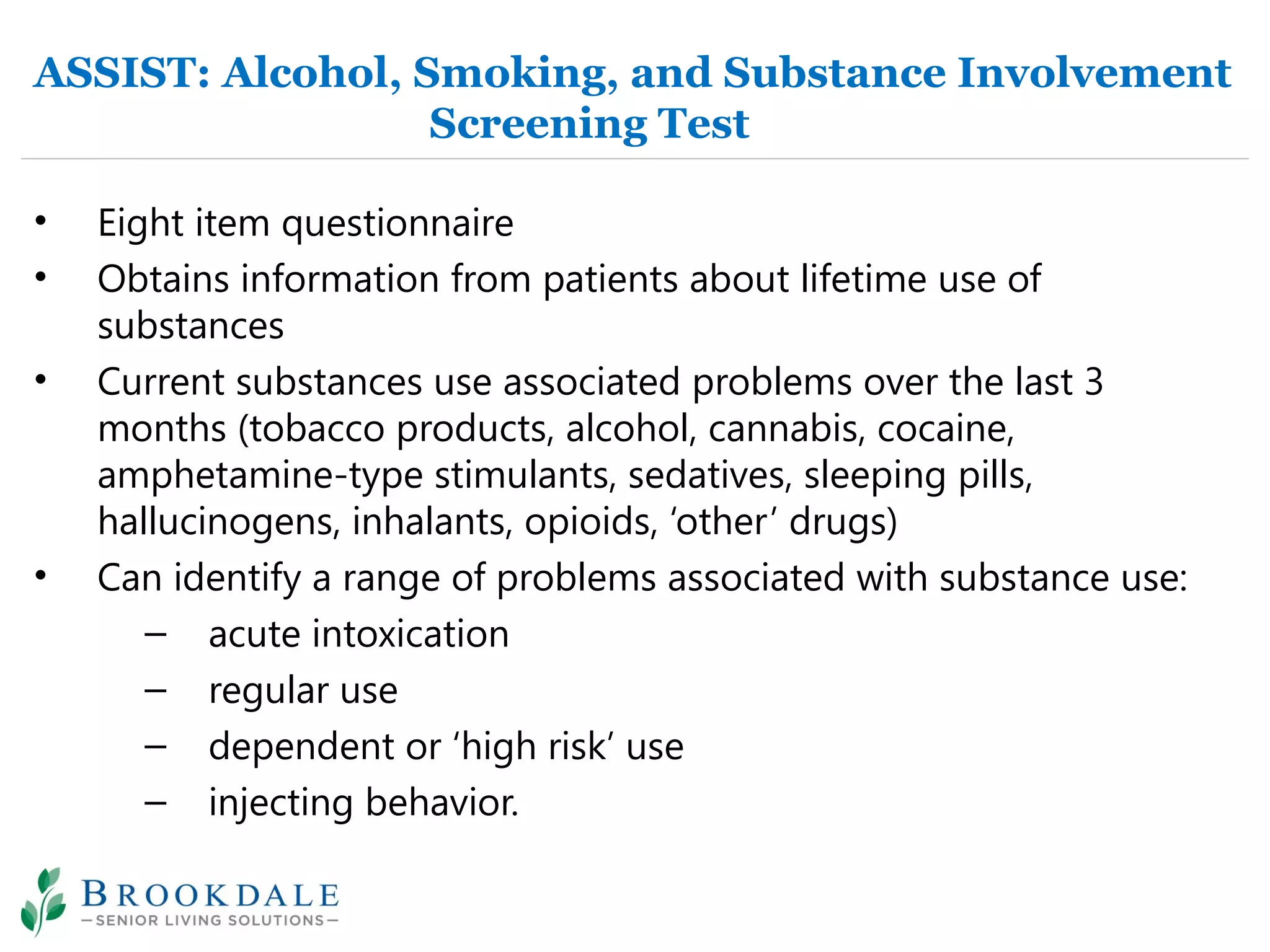 Substance Abuse in Older Adults | PPT