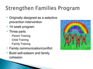 Substance Abuse Prevention interventions for children and adolescents | PPT