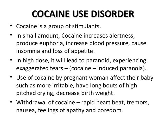 Substance related disorder
