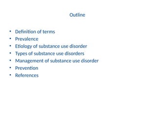 Comprehensive Management of Substance Use Disorder in Primary Care | PPTX