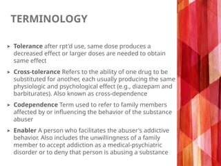 Comprehensive Overview of Substance Use and Addictive Disorders ...