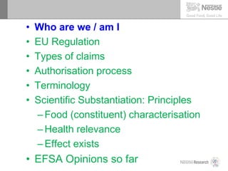 Substantiate What One Claims: Claim Only What Has Been Substantiated | PDF