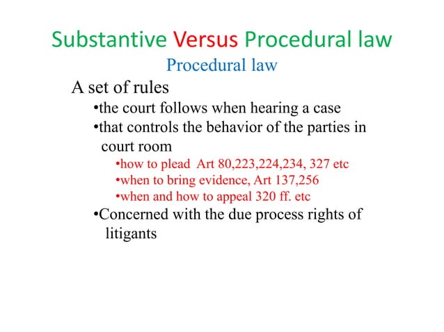 Substantive Versus Procedural law (5) (2).pptx